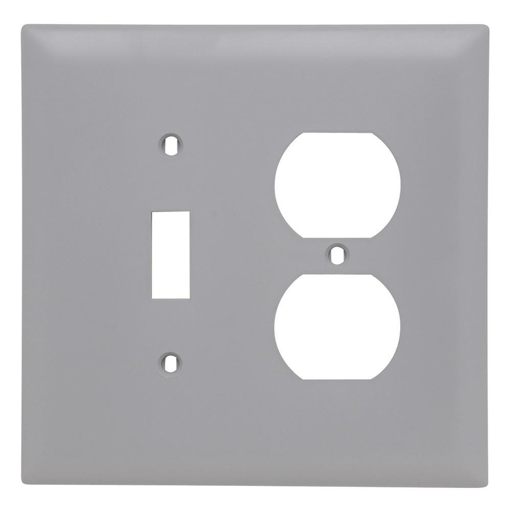 Pass & Seymour® TPJ18GRY Combination Wallplates