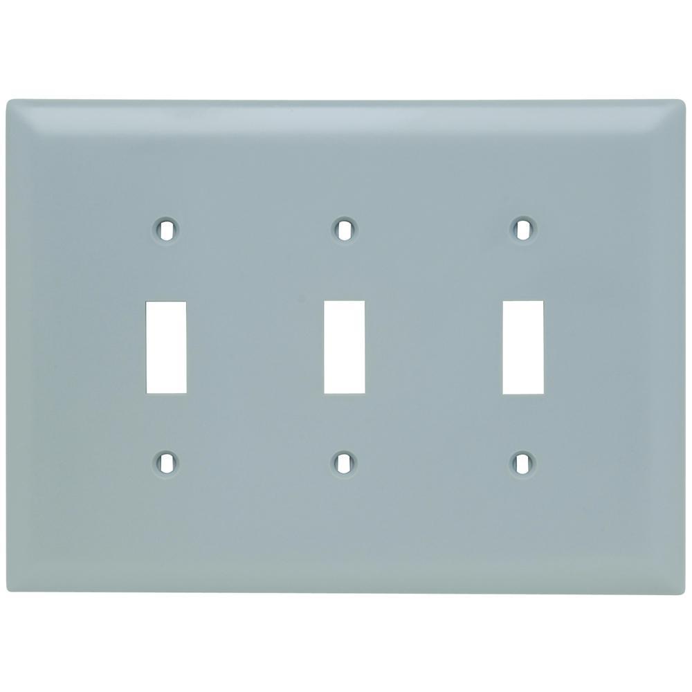 Pass & Seymour® TPJ3GRY Standard Wallplates