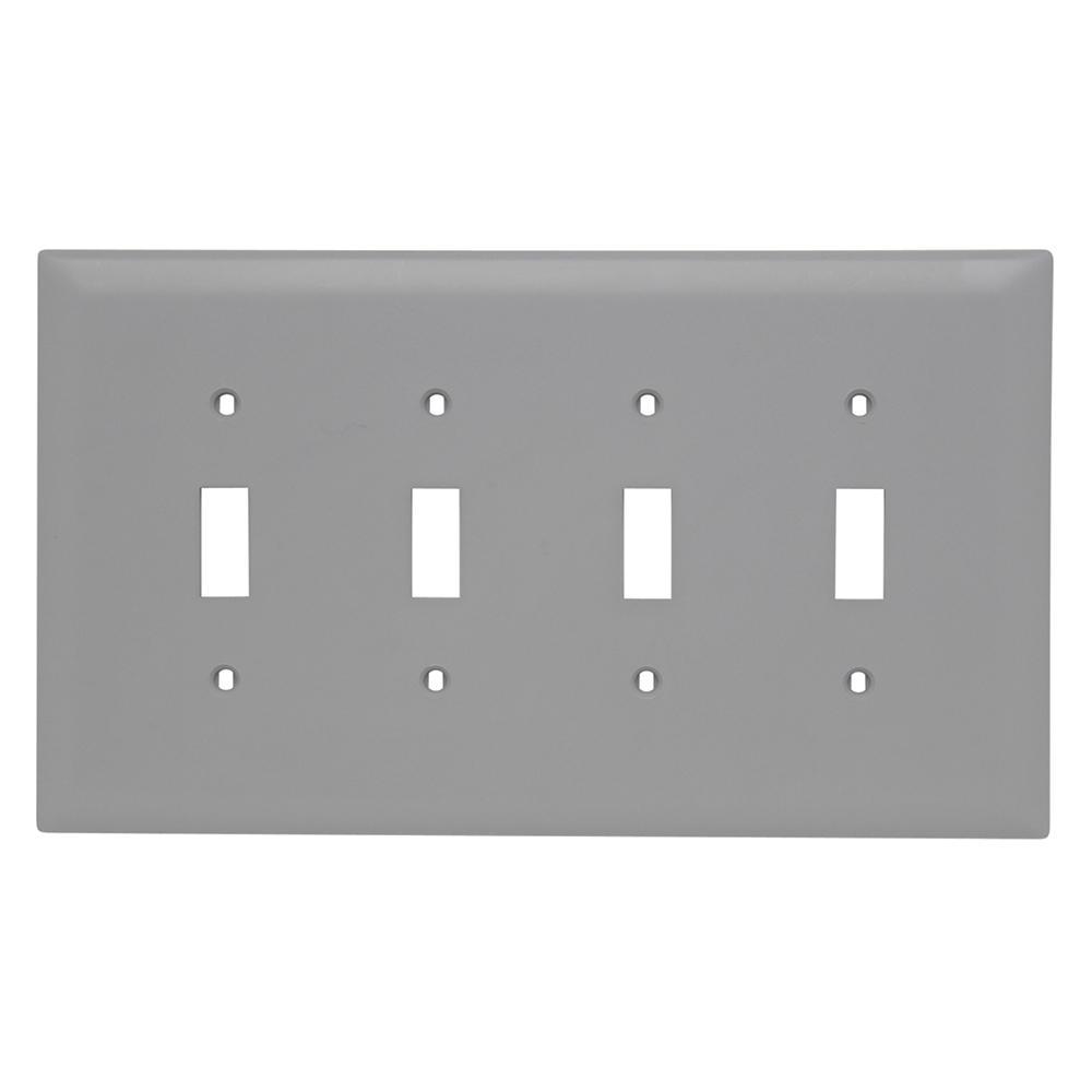 Pass & Seymour® TPJ4GRY Standard Wallplates