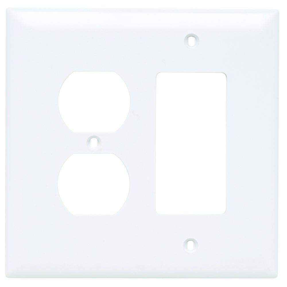Pass & Seymour® TPJ826W Combination Wallplates