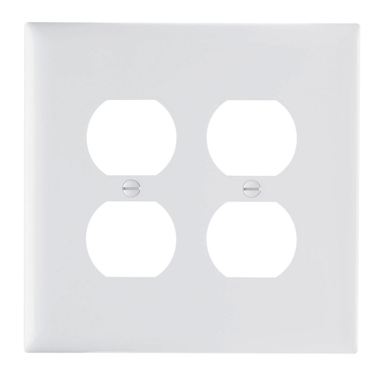 Pass & Seymour® TPJ82W Receptacle Wallplates