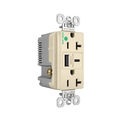 Pass & Seymour® TR20HUSBAC6LA Receptacles & USB Ports