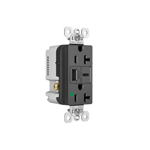 Pass & Seymour® TR20HUSBACBK Receptacles & USB Ports