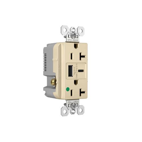 Pass & Seymour® TR20HUSBACI Receptacles & USB Ports