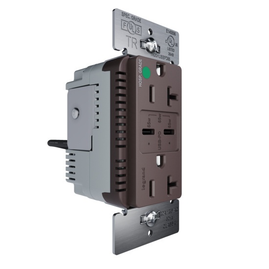 Pass & Seymour® TR20HUSBPD65 Receptacles & USB Ports