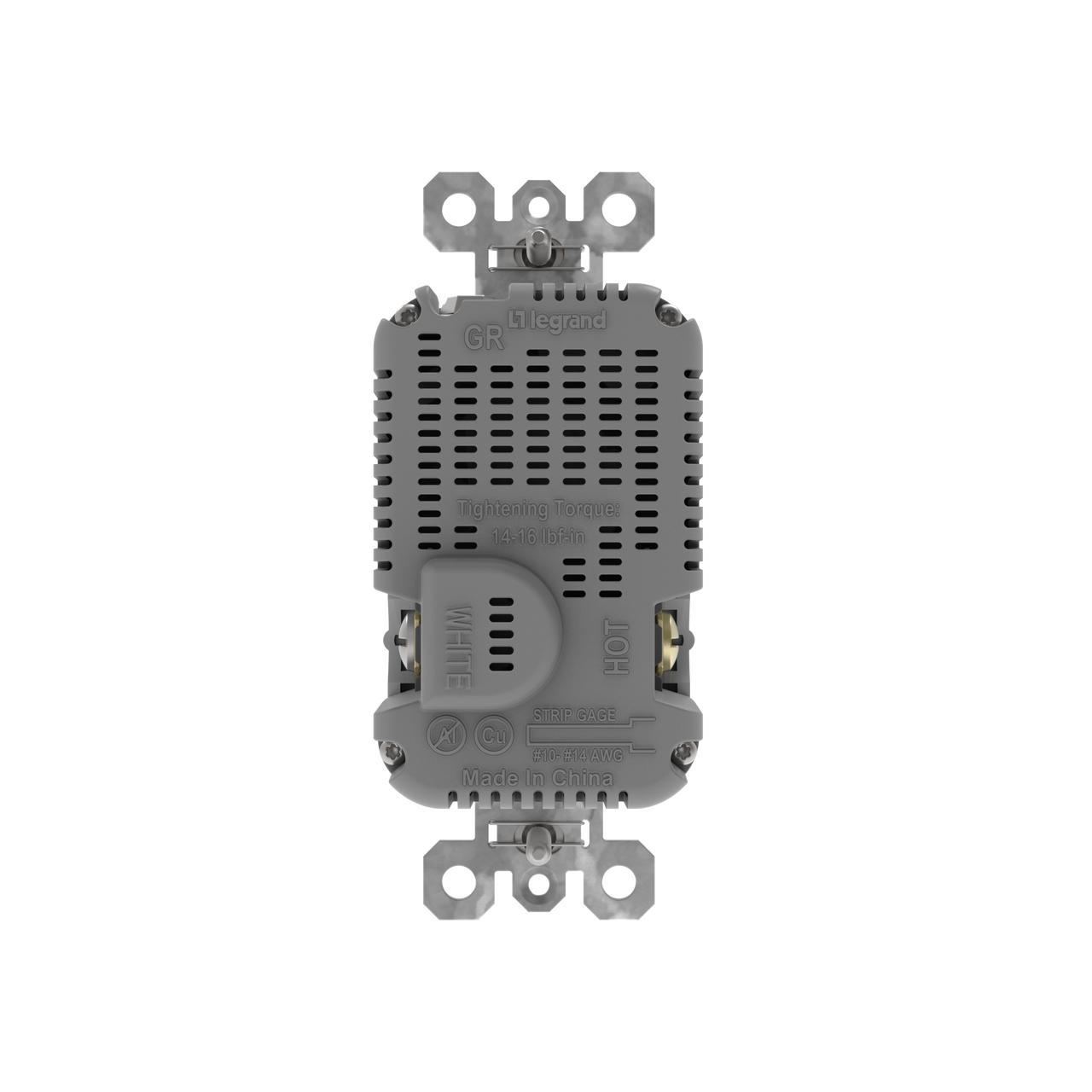 Pass & Seymour® TR20USBAC6CDW Receptacles & USB Ports