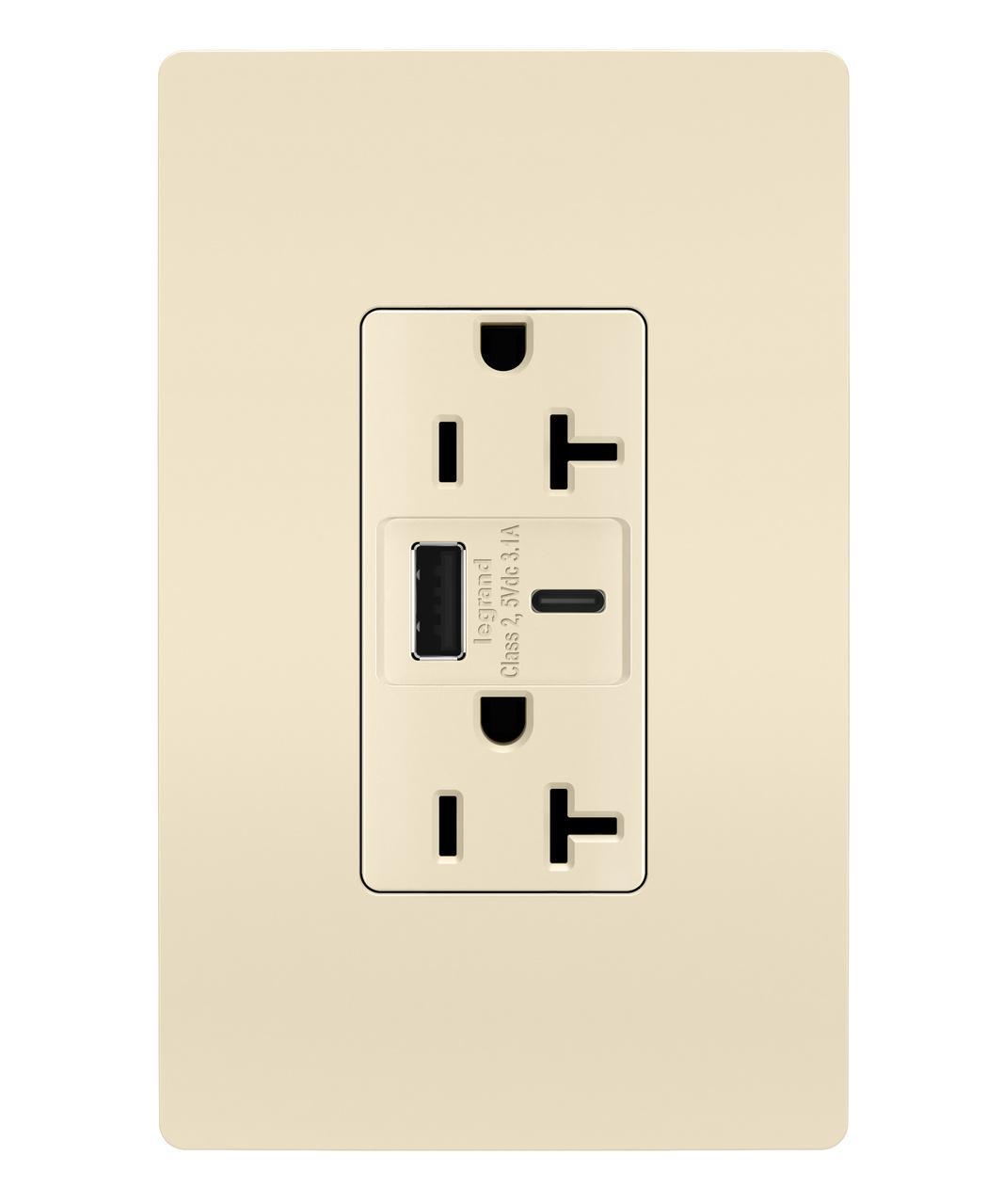 Pass & Seymour® TR20USBACLA Receptacles & USB Ports