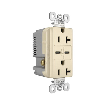 Pass & Seymour® TR20USBCC6LA Receptacles & USB Ports