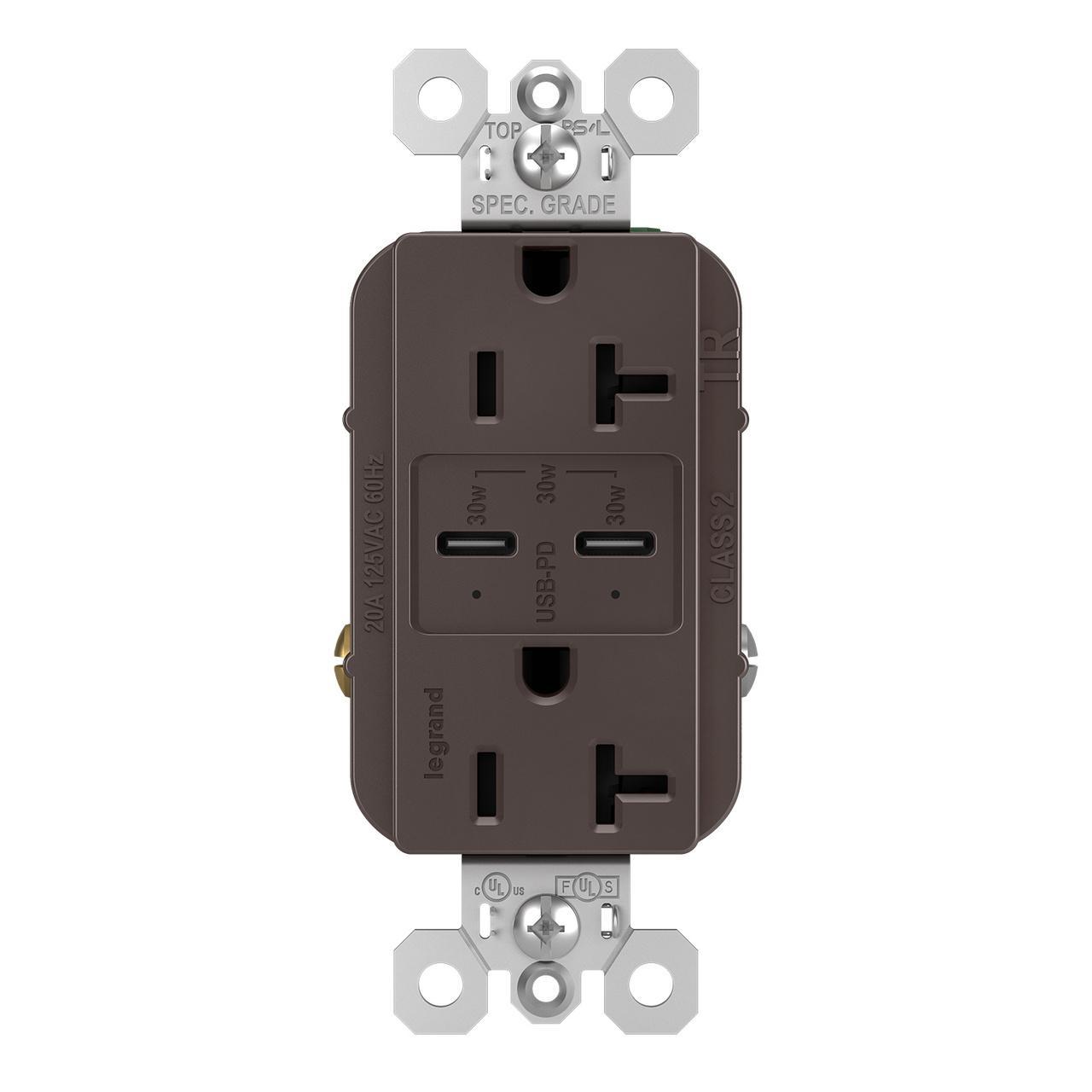 Pass & Seymour® TR20USBPD Receptacles & USB Ports