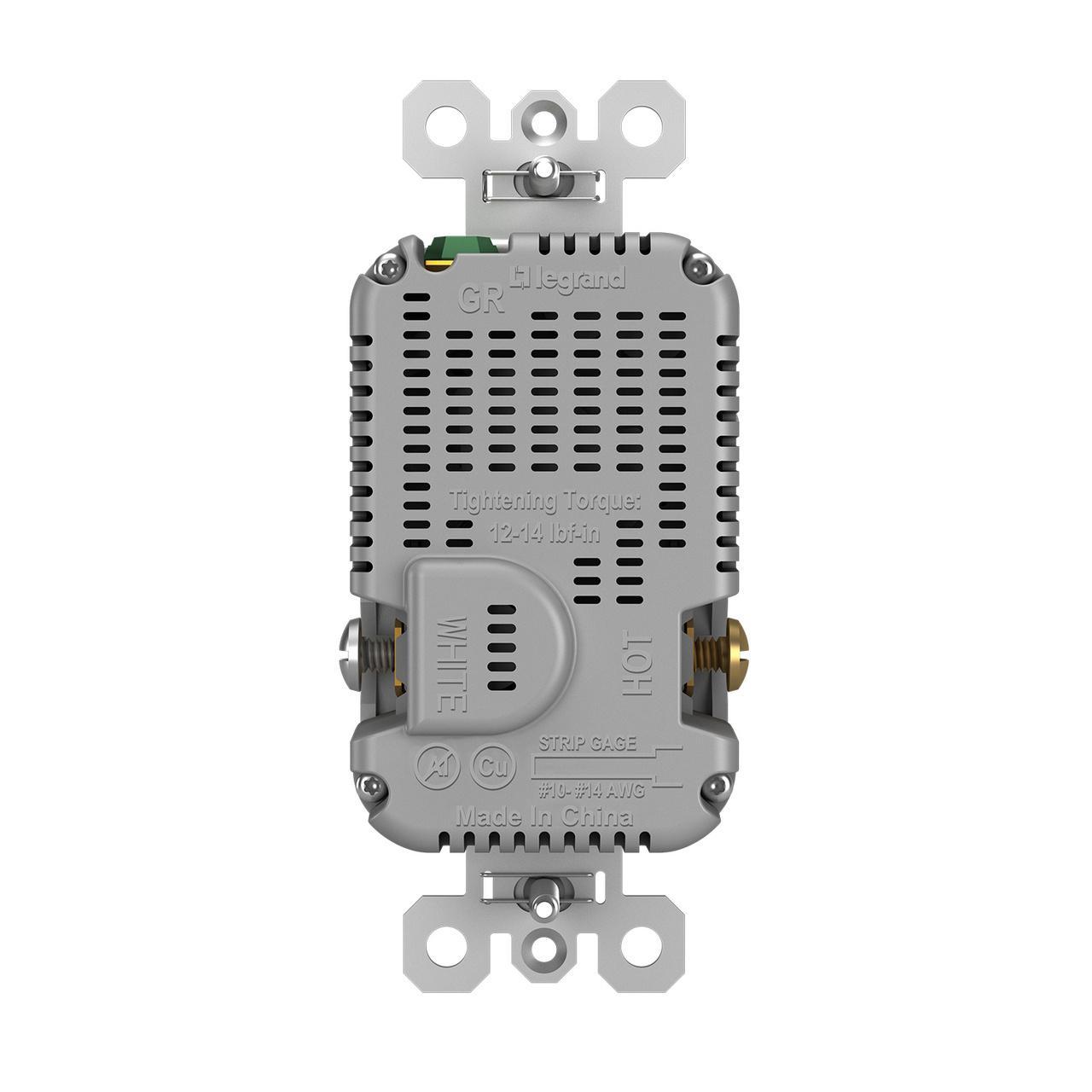 Pass & Seymour® TR20USBPDGRY Receptacles & USB Ports