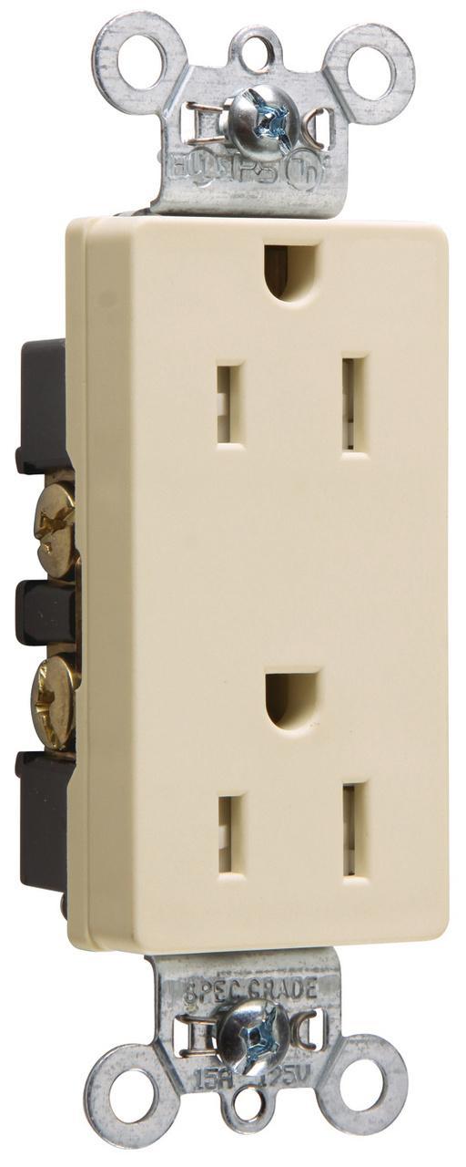 Pass & Seymour® TR26252I Straight Blade Receptacles
