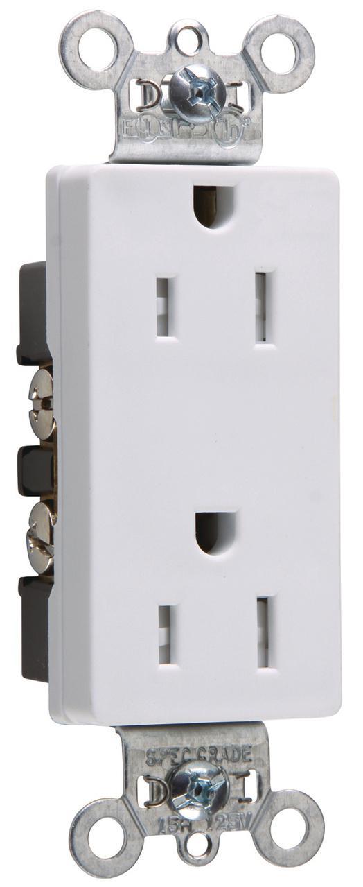 Pass & Seymour® TR26252W Straight Blade Receptacles
