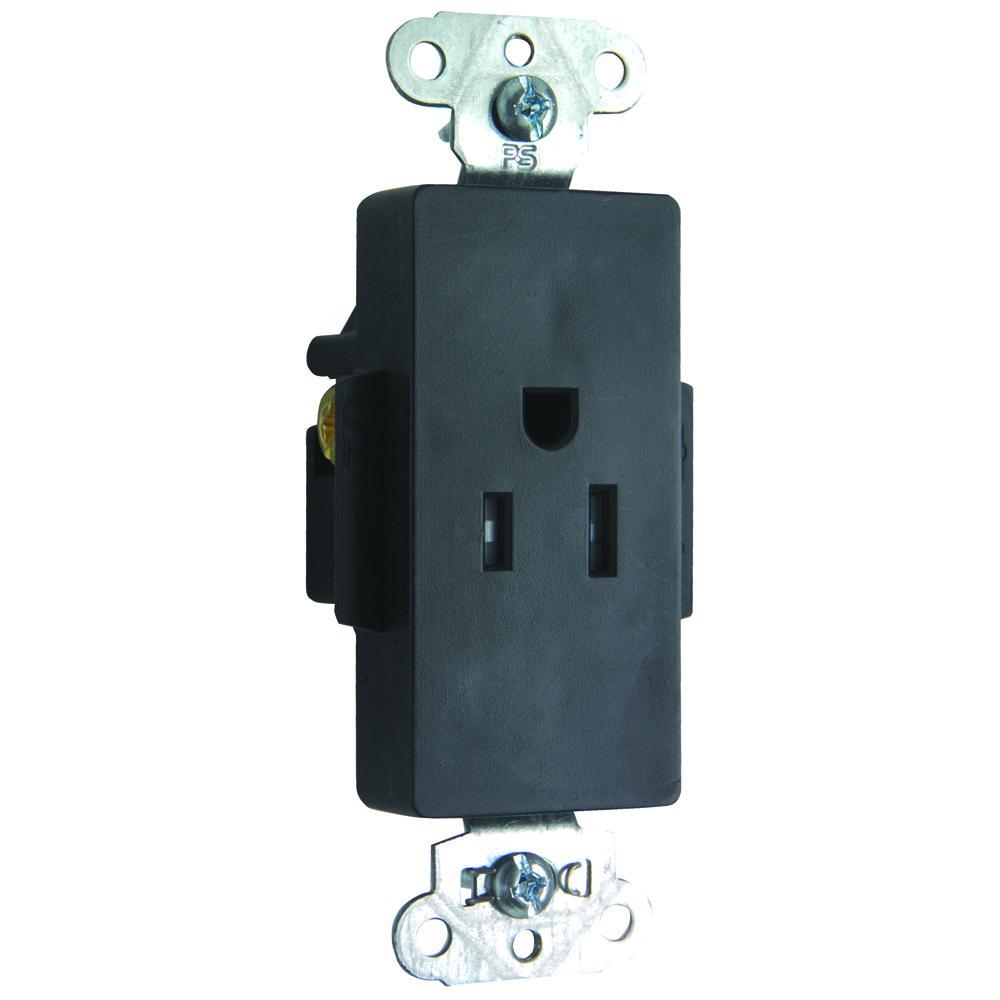 Pass & Seymour® TR26261BK Straight Blade Receptacles