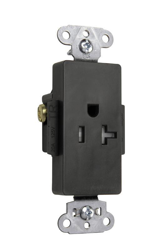 Pass & Seymour® TR26361BK Straight Blade Receptacles