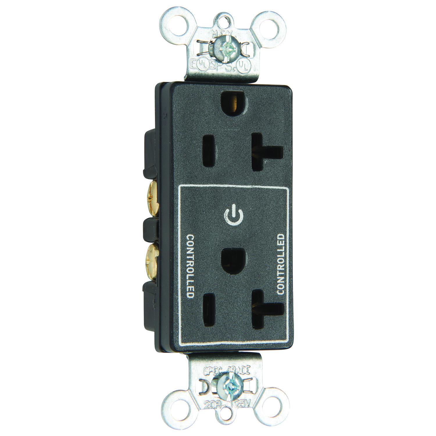 Pass & Seymour® TR26362CHBK Straight Blade Receptacles