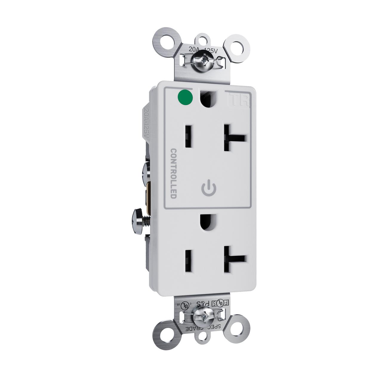 Pass & Seymour® TR26362HGCHW Straight Blade Receptacles