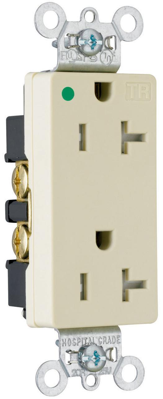 Pass & Seymour® TR26362HGRED Straight Blade Receptacles