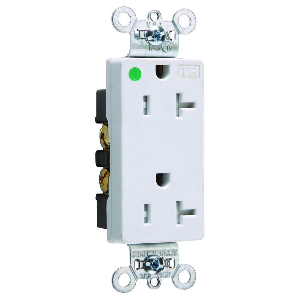Pass & Seymour® TR26362HGW Straight Blade Receptacles