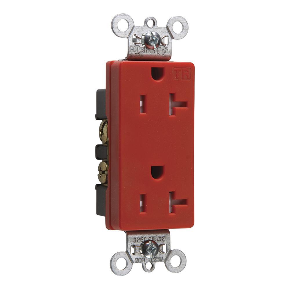 Pass & Seymour® TR26362RED Straight Blade Receptacles
