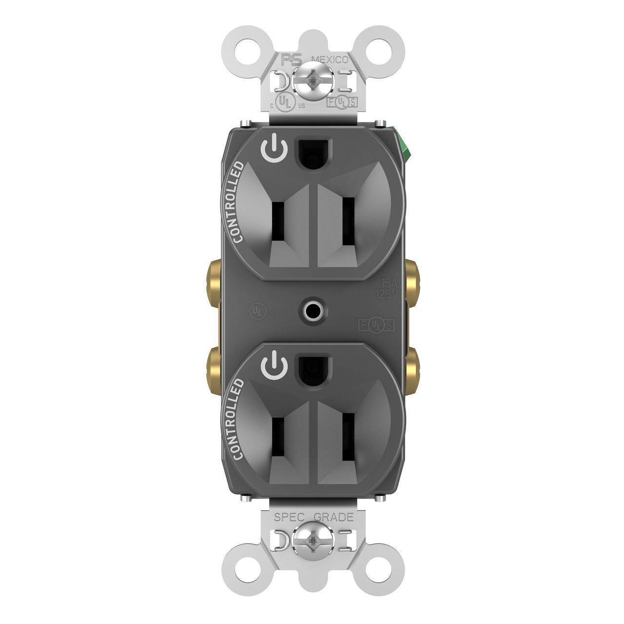 Pass & Seymour® TR5262CDBK Straight Blade Receptacles
