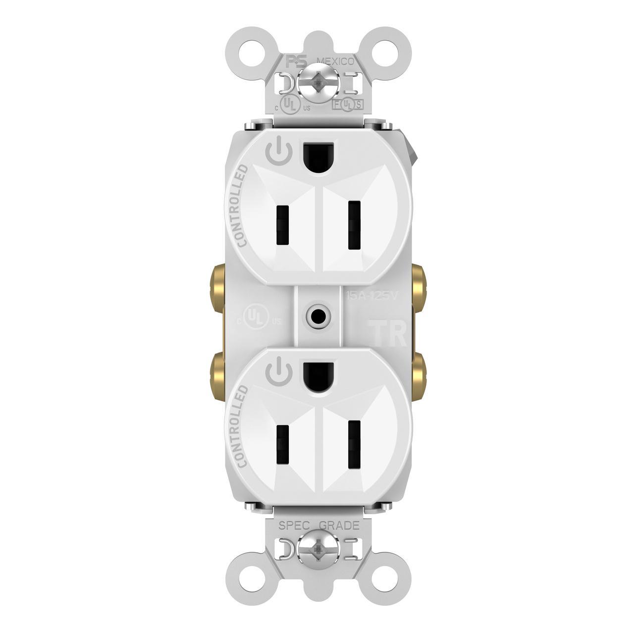 Pass & Seymour® TR5262CDW Straight Blade Receptacles