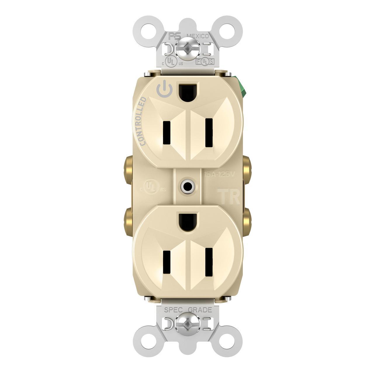Pass & Seymour® TR5262CHI Straight Blade Receptacles