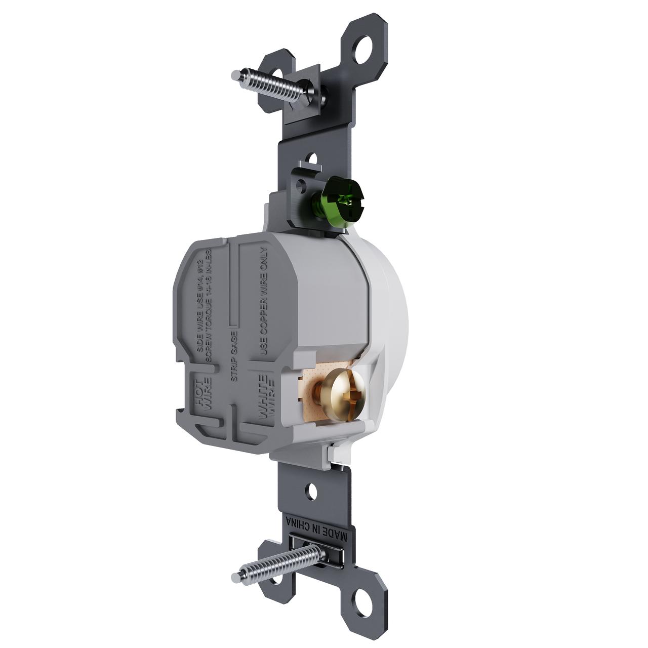 Pass & Seymour® TR53201W Straight Blade Receptacles