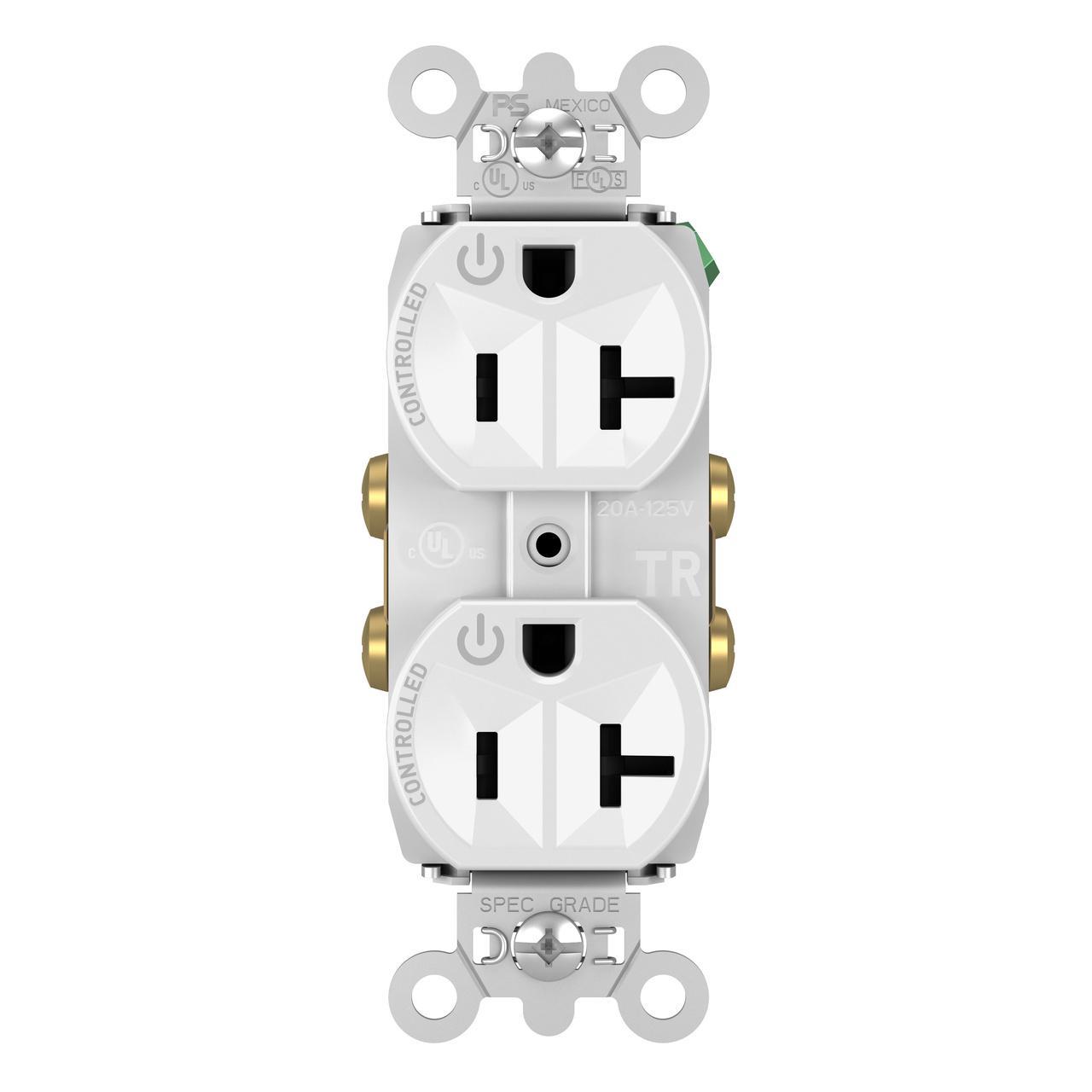 Pass & Seymour® TR5362CDW Straight Blade Receptacles