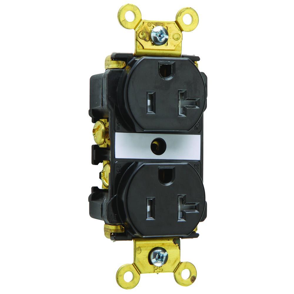 Pass & Seymour® TR63BK Straight Blade Receptacles