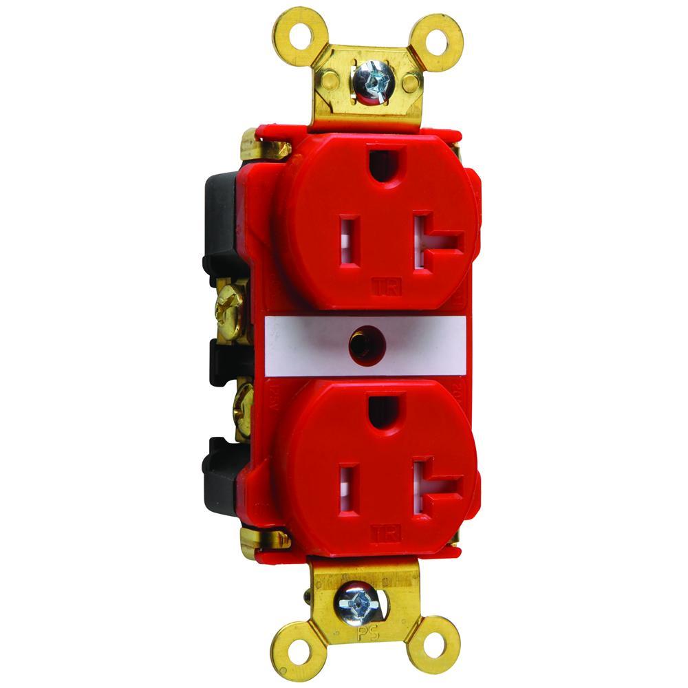 Pass & Seymour® TR63RED Straight Blade Receptacles