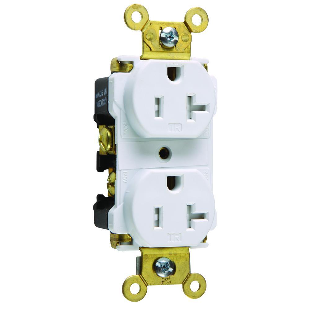 Pass & Seymour® TR63W Straight Blade Receptacles