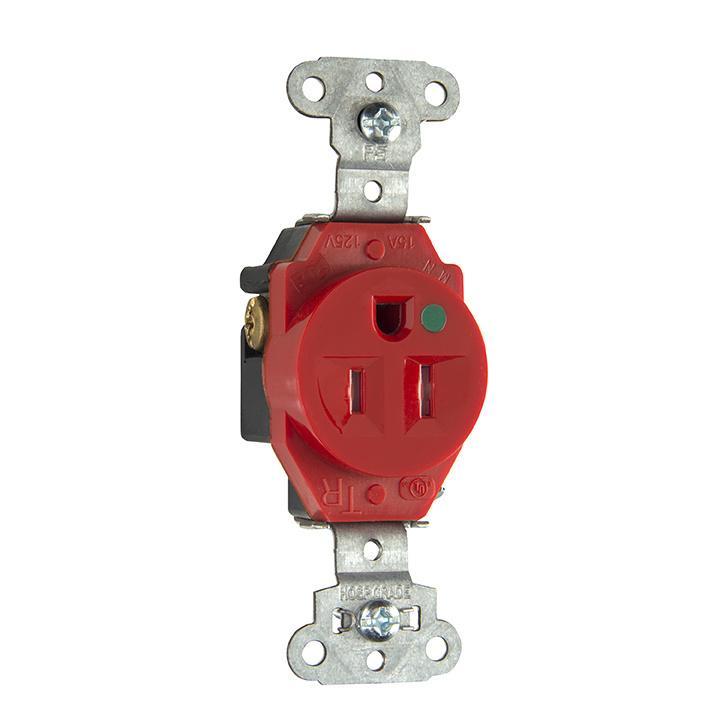Pass & Seymour® TR8201RED Straight Blade Receptacles