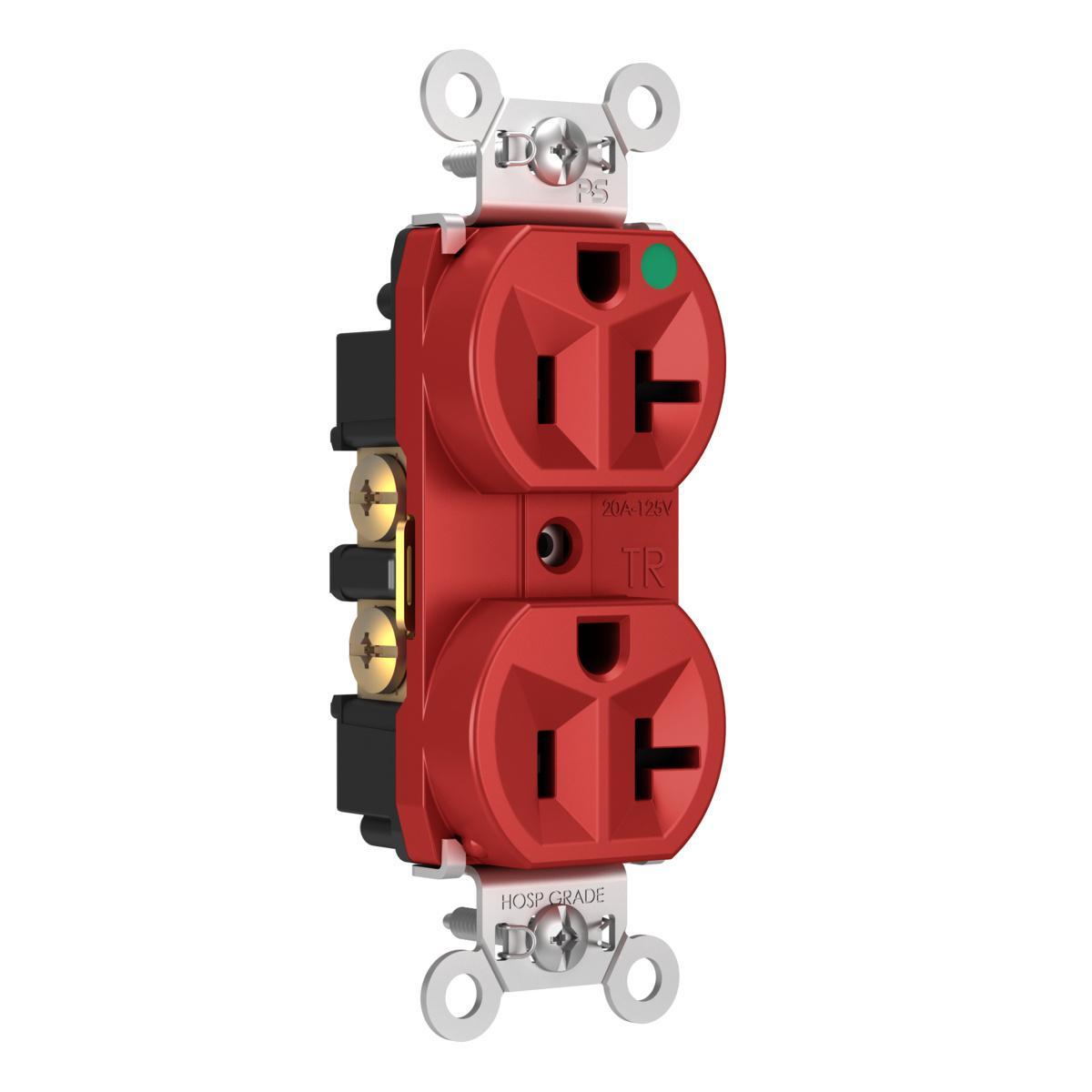 Pass & Seymour® TR8300HRED Straight Blade Receptacles