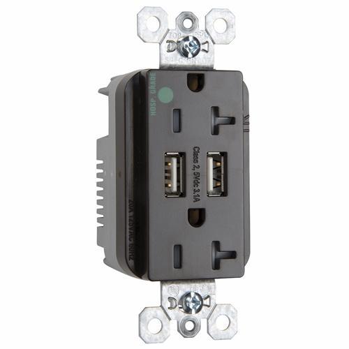 Pass & Seymour® TR8300HUSB Receptacles & USB Ports