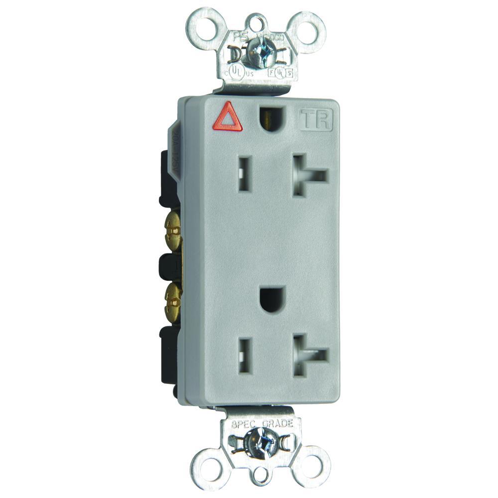 Pass & Seymour® TRIG26362GRY Straight Blade Receptacles