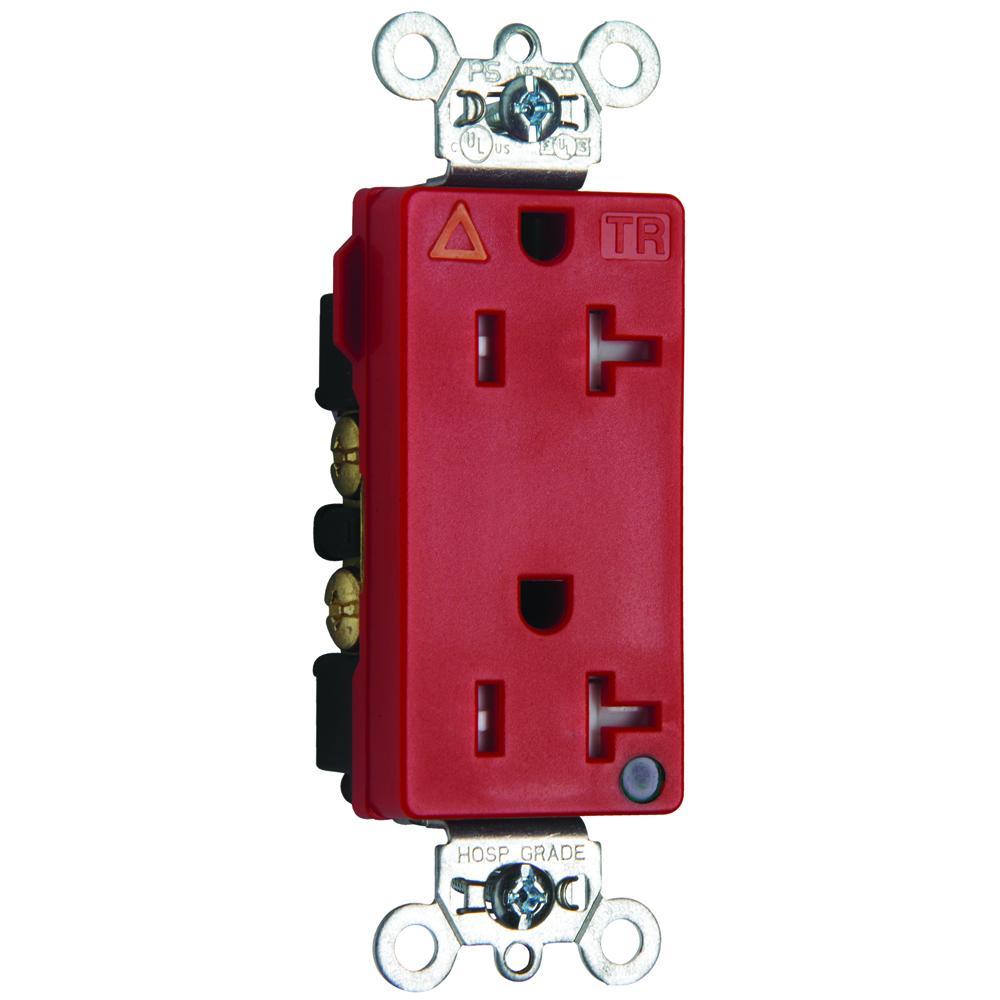 Pass & Seymour® TRIG26362HGRED Straight Blade Receptacles