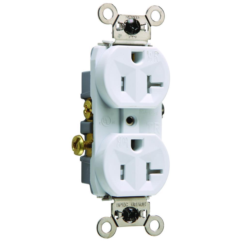 Pass & Seymour® WR20TRW Straight Blade Receptacles