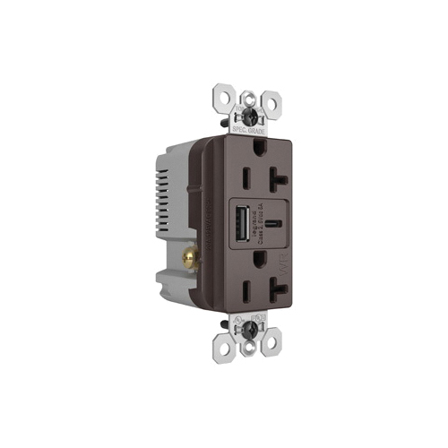 Pass & Seymour® WRTR20USBAC6 Receptacles & USB Ports