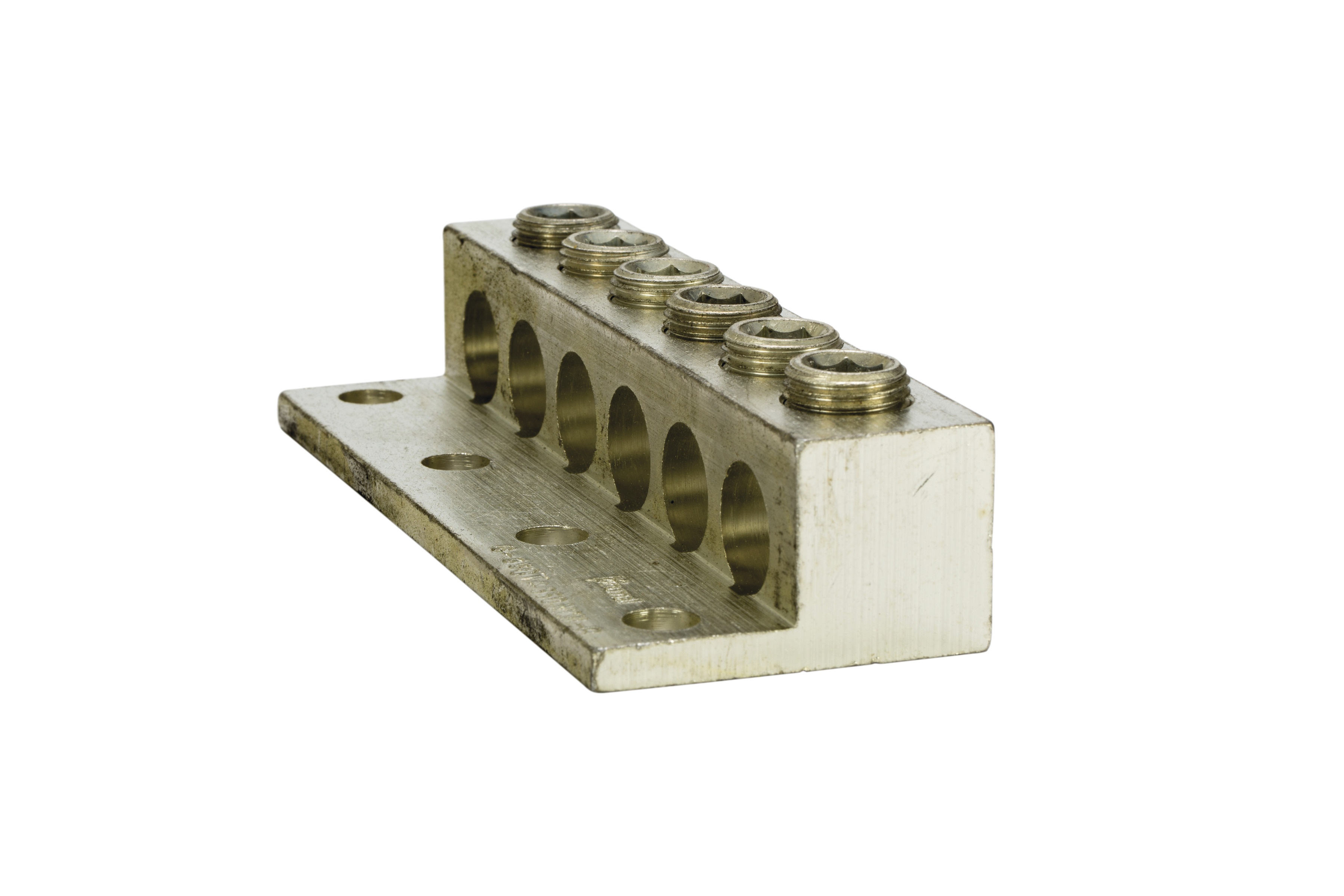 Polaris® 6-350T4 T Series Dual Rated Transformer Lug, 6 AWG to 350 kcmil Aluminum/Copper Conductor, 3/8 in Stud, 6061-T6 Aluminum Alloy