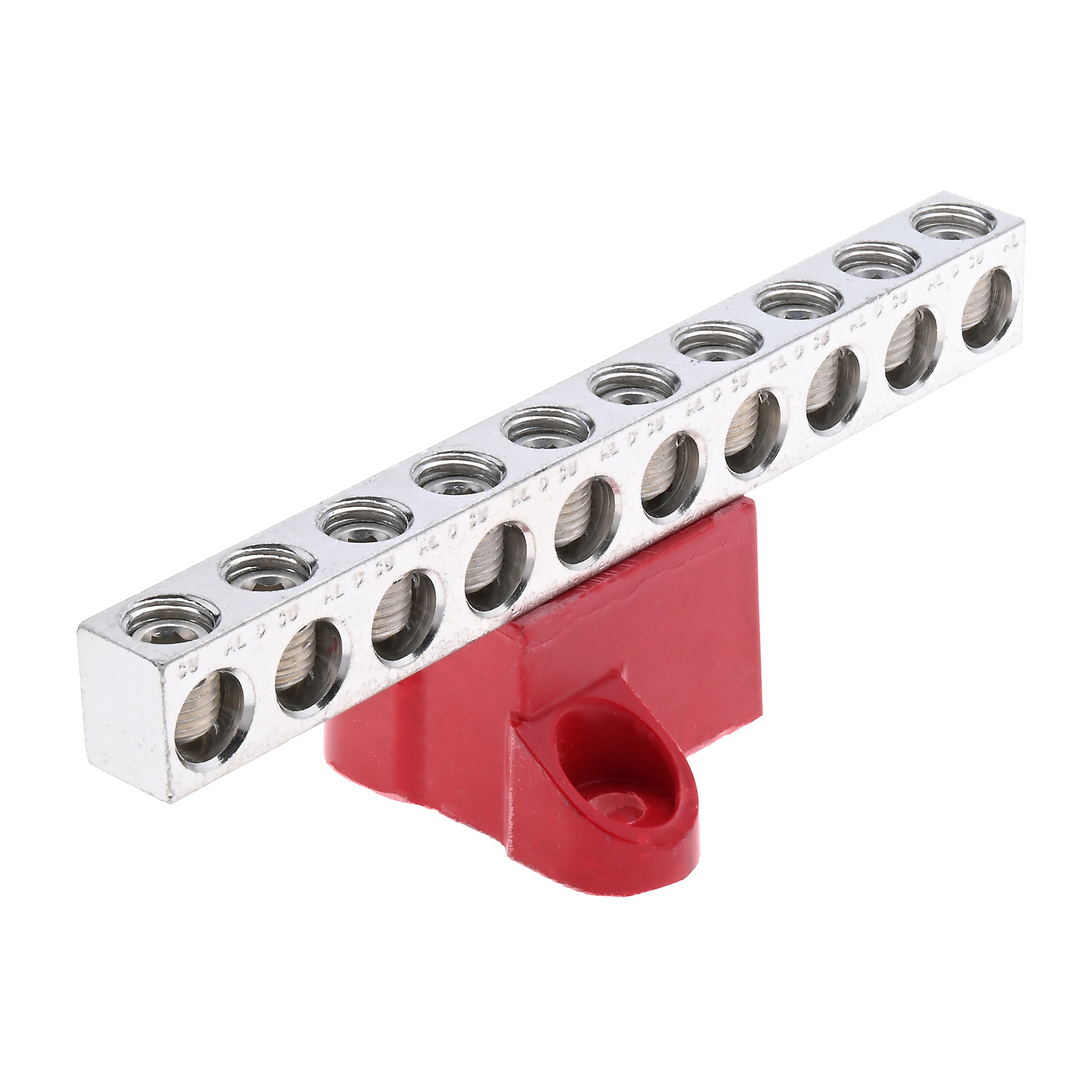 Polaris® GBA20-10 GBA Ground Bar, 6.41 in L 2.13 in W 2.31 in H, 600 V AC