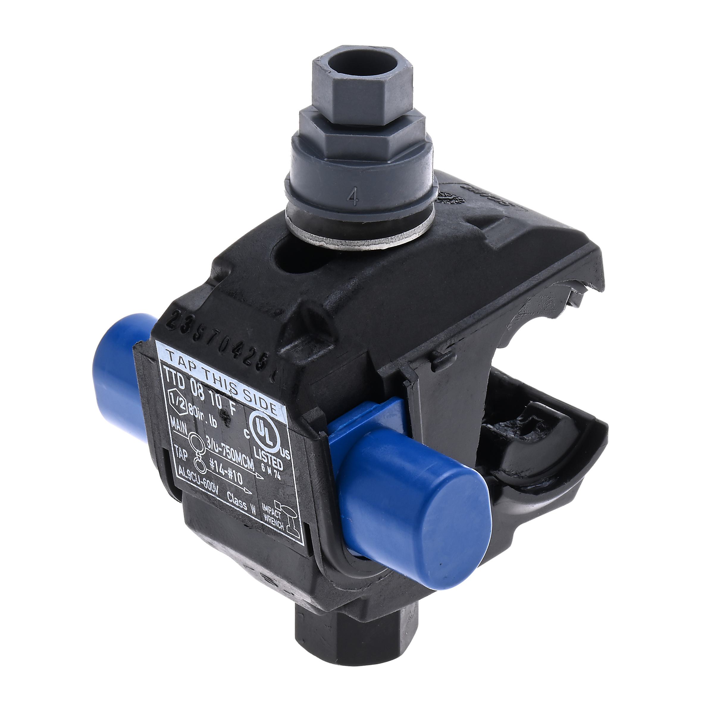 Polaris® IPCS7501 IPCS Dual Rated Piercing Insulation Connector, 3/0 AWG to 750 kcmil Aluminum/Copper Conductor, Fiber Reinforced Thermal Plastic