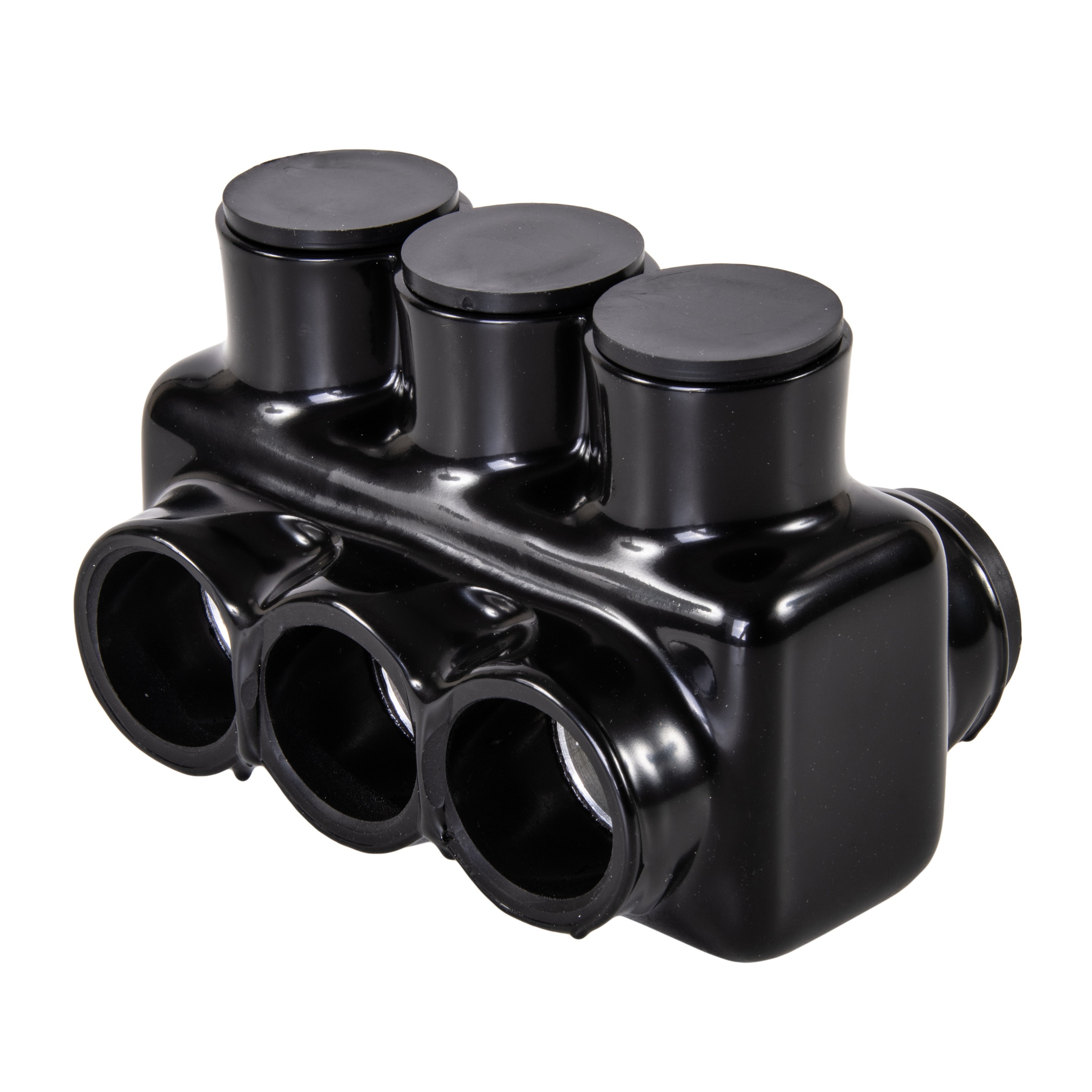 Polaris® IPLD3/0-3B IPLD Series Double Sided Entry Dual Rated Multi-Tap Connector, 6 to 3/0 AWG Aluminum/Copper Conductor, Plastisol