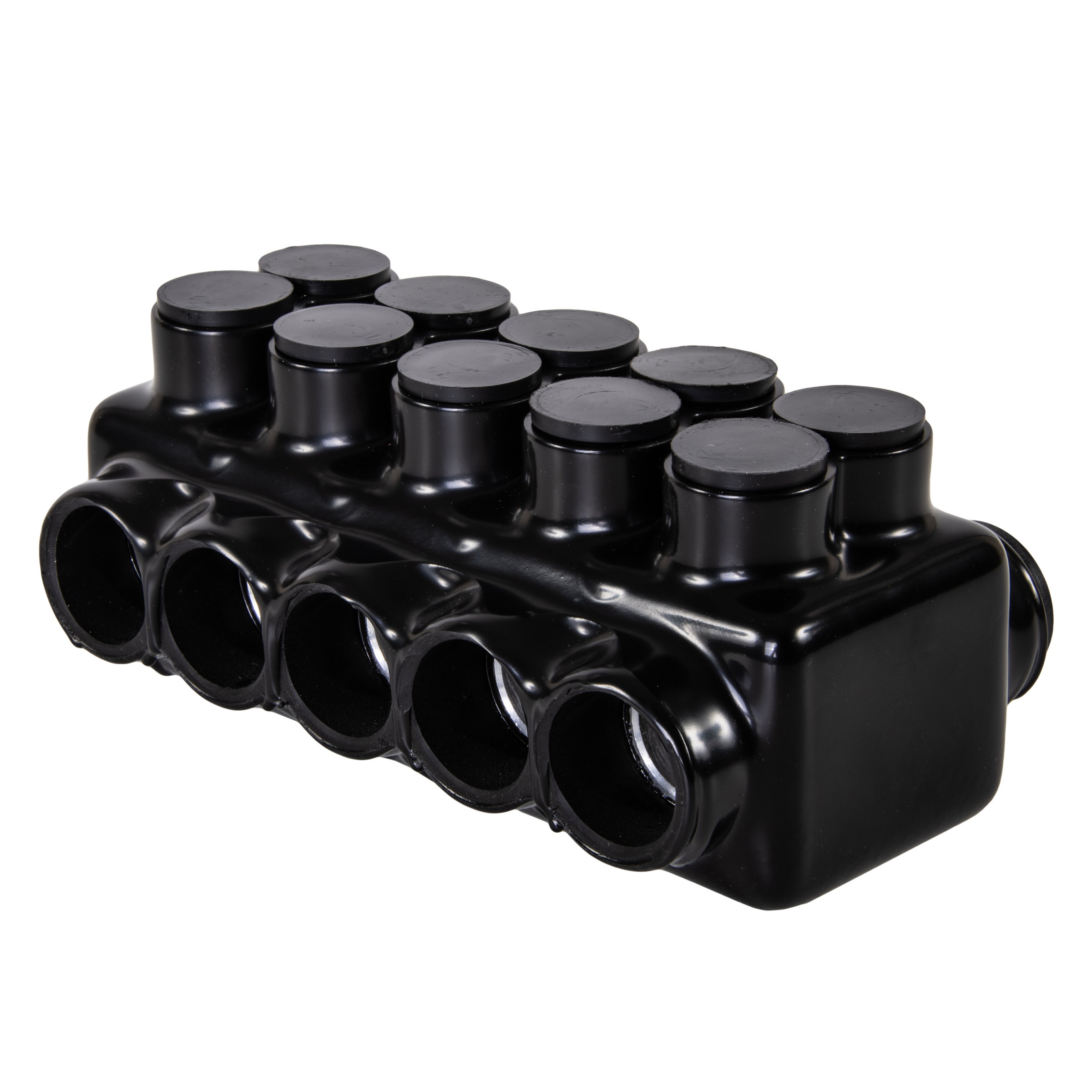 Polaris® IPLDH750-5 IPLDH Double Sided Entry Heavy Duty Multi-Tap Connector, 250 to 750 kcmil Aluminum/Copper Conductor, Plastisol