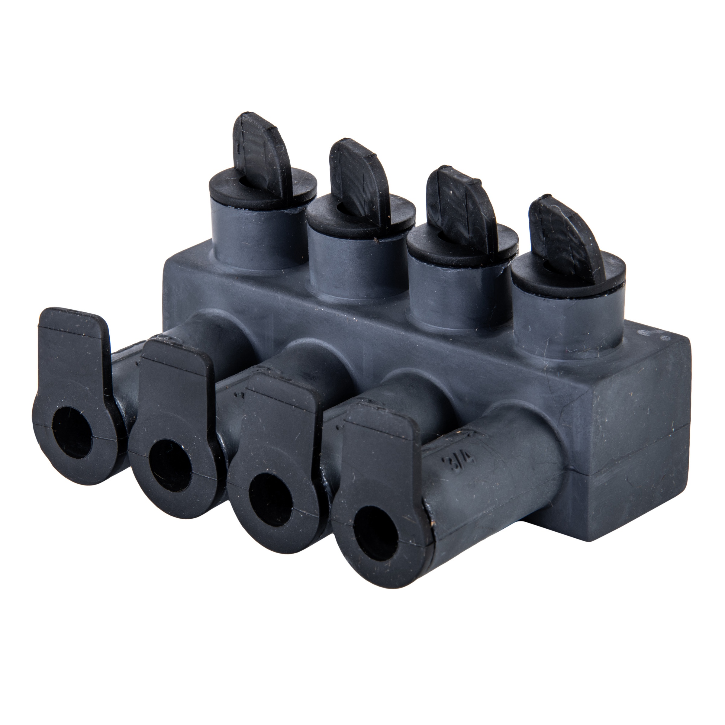 Polaris® ISPB2/0-4B ISPB Pedestal Submersible Pre-Insulated Connector, 14 to 2/0 AWG Copper/Aluminum Conductor, EPDM Rubber