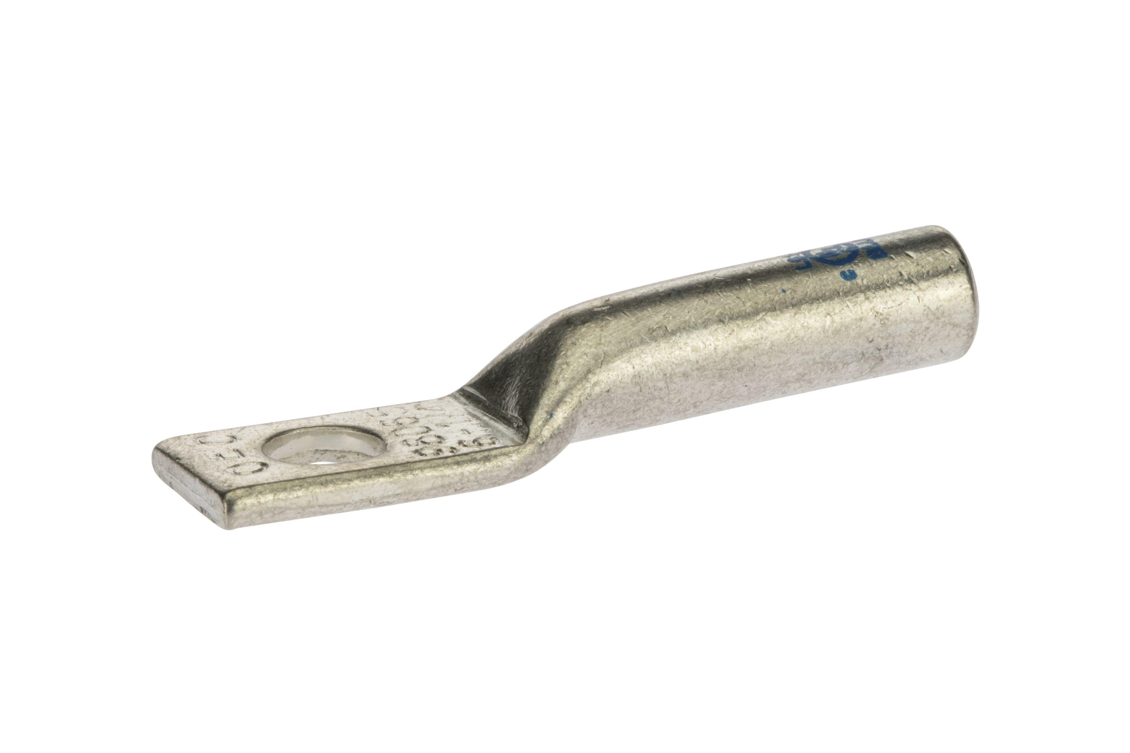 Polaris® L614 L Series 1-Hole Compression Lug, 6 AWG Stranded Conductor, 1/4 in Stud, Copper