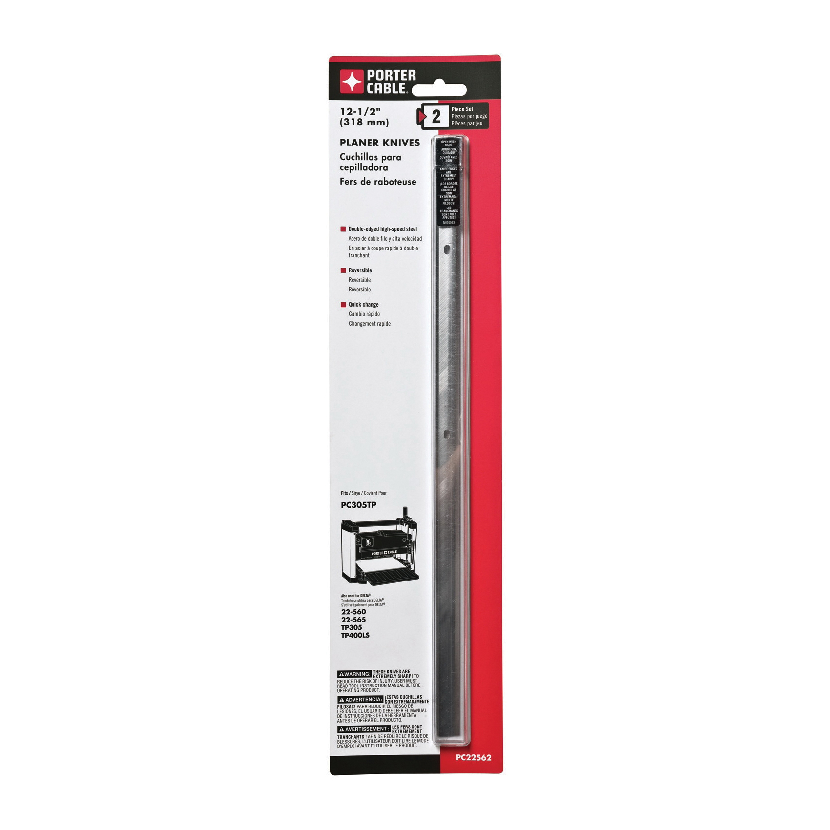 Porter-Cable® PC22562 Jointer & Planer Accessories & Knives