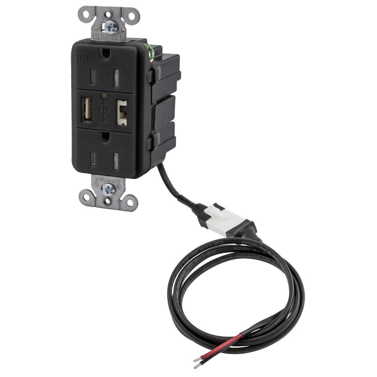 PREMISE WIRING AVPS152BK Receptacles & USB Ports