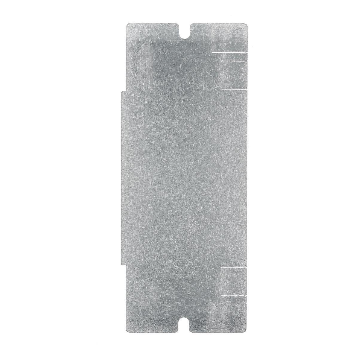 Hubbell Wiring Device-Kellems FBMPBNK Blank Stamped Standard Mounting Plate, 5.01 in L x 2.04 in W, 2/4/6 Gangs, Galvanized Stamped Steel