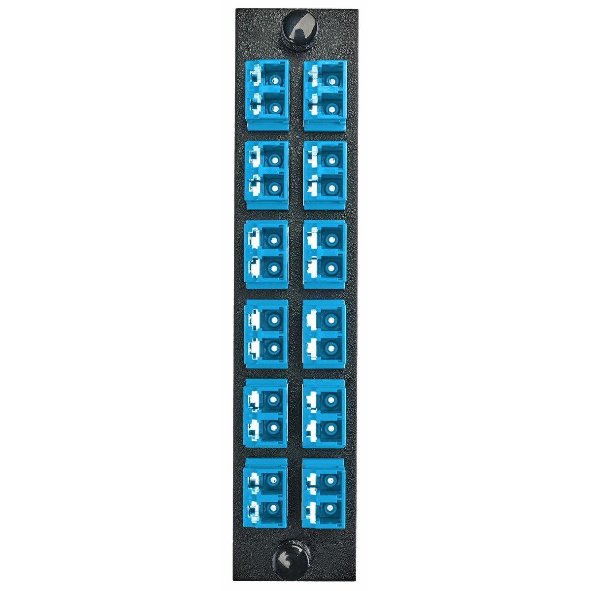 PREMISE WIRING FSPNLCDS12B FO Patch Panel Connector Adapter, Loaded