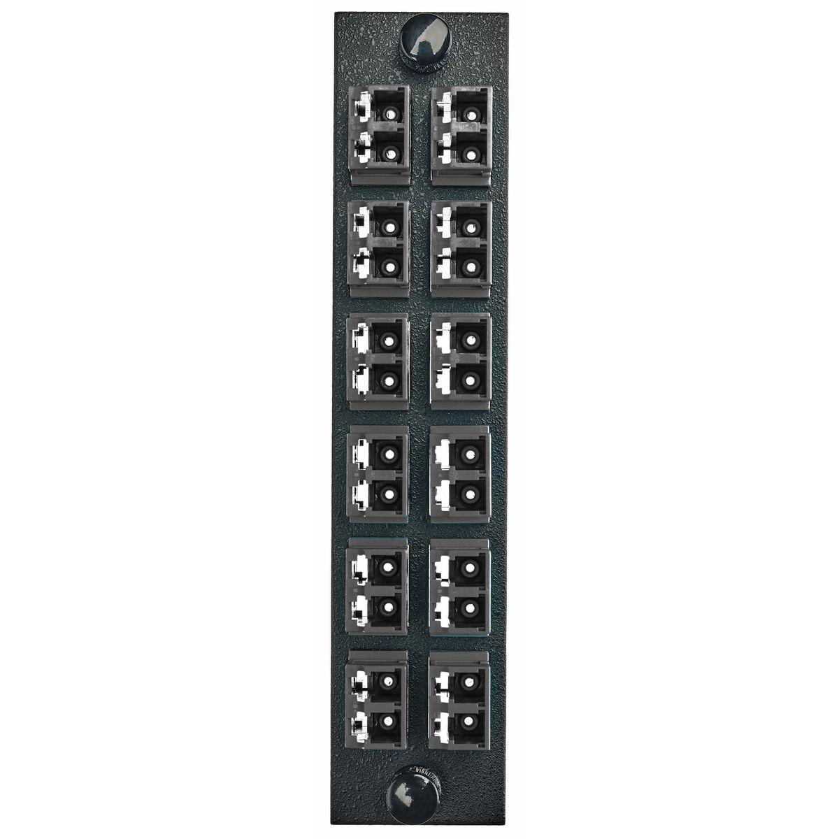 PREMISE WIRING FSPNLCDS12BK FO Patch Panel Connector Adapter, Loaded